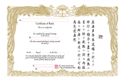 Semi custom certificate / standard style
